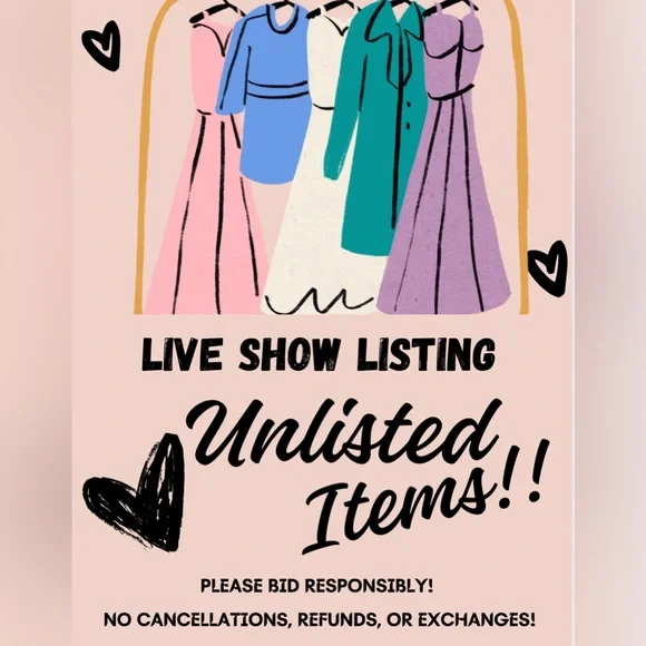 UNLISTED ITEMS!!!!!!! 💃 💃 💃 - Picture 1 of 1